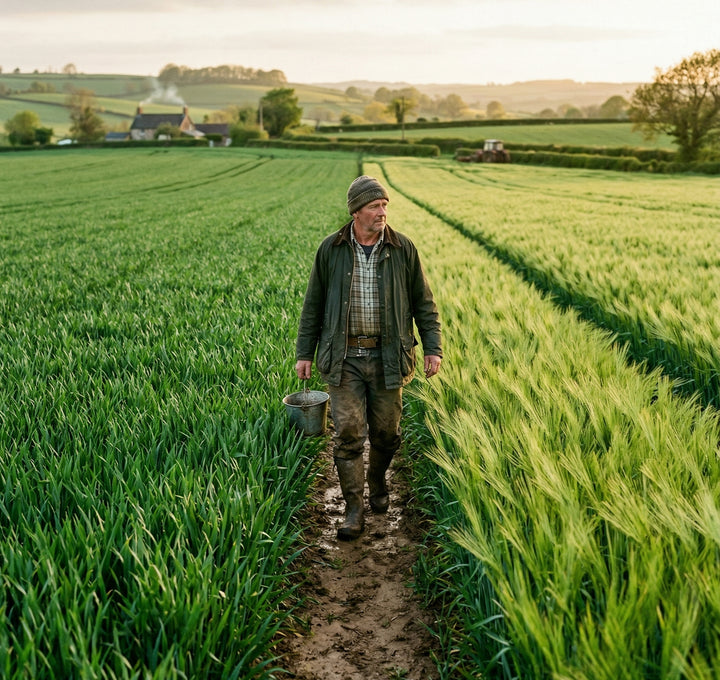 Farmers in field