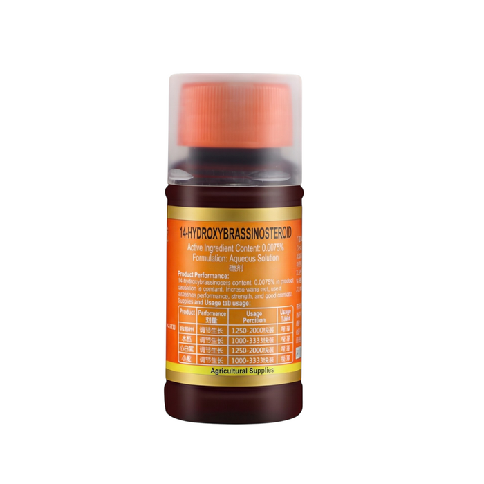 14-Hydroxybrassinosteroid 0.0075% aqueous solution plant growth regulator for improved plant growth and development.