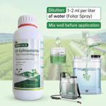 28-Epibrassinolide 0.01% liquid plant growth regulator for improving crop growth in vegetables, fruits, and field crops.