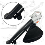 3000W corded leaf blower vacuum with collection bag and wheels