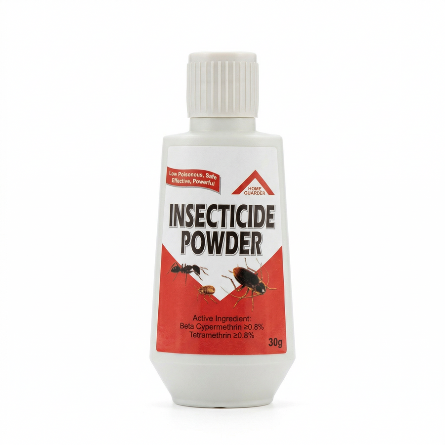 Packaging of 30g insecticide powder for controlling cockroaches, ants, and flying insects