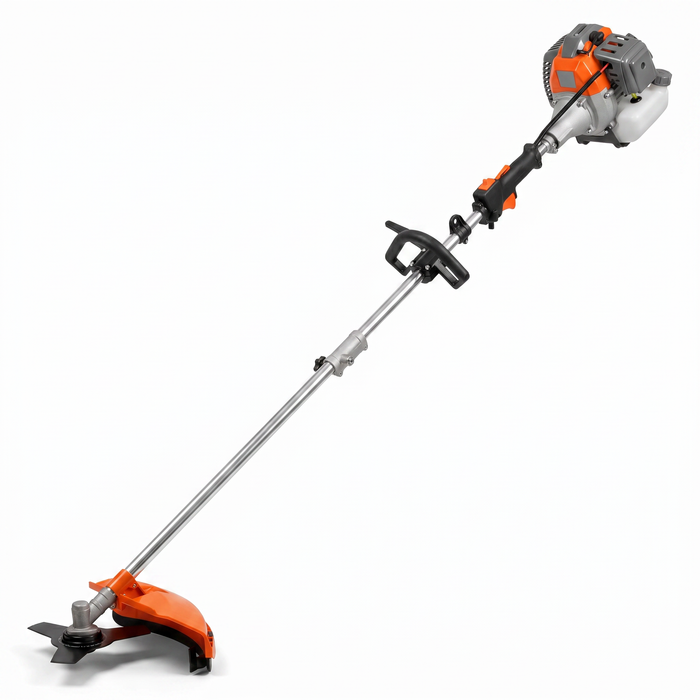52cc petrol garden multi tool with multiple attachments for cutting and trimming