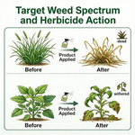 High-concentration herbicide powder ideal for farm fields, gardens, and crop protection from weeds.