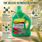 A balanced liquid fertilizer designed to promote healthy growth and vibrant plant life in indoor plants, succulents, and herbs.