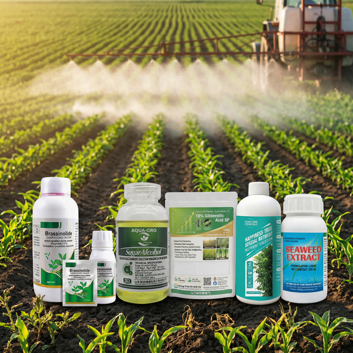 crop booster kit including gibberellic acid npk brassinolide micronutrients and seaweed extract fertilizer