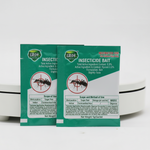 close-up of ant killer powder sprinkled along ant trail for fast acting pest control