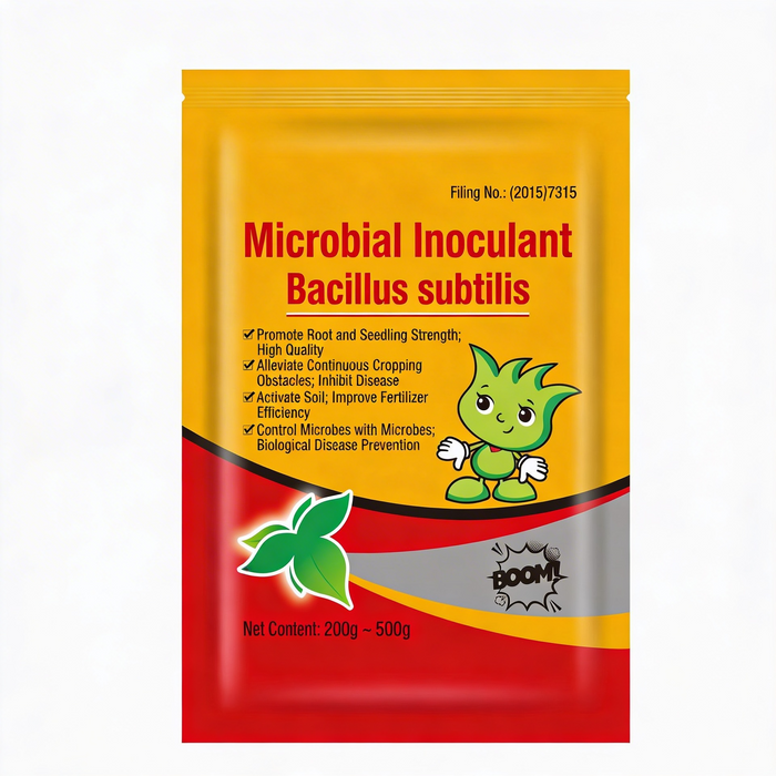 Bacillus subtilis microbial soil activator improves soil fertility and promotes healthy plant growth