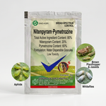 Combination insecticide designed to manage pests like aphids, whiteflies, and planthoppers affecting crop health.