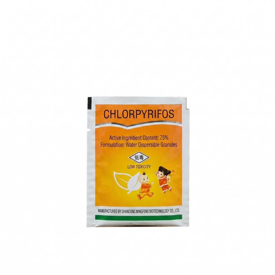 Chlorpyrifos-Methyl 75% WDG provides effective control against a wide range of chewing and sucking pests, improving crop health and productivity.
