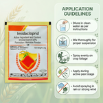 Imidacloprid 10% insecticide offering broad-spectrum control of sucking insects in agricultural fields.