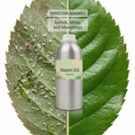 Neem oil provides effective pest control against a wide range of insects including aphids, caterpillars, mealybugs, and mites, ensuring healthy plants.