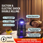 Close-up of the electric mosquito killer lamp trapping mosquitoes with its high-efficiency design