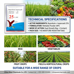 Buprofezin Isoprocarb 25% WP works on both immature and adult stages of rice planthoppers and scale insects