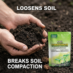 Soil Activator & Deep Soil Conditioner that penetrates compacted layers to improve aeration, root growth, and soil structure.