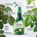 Powerful, fast-acting insecticide designed to control pests in balcony vegetable gardens, fruit trees, and flower plants.