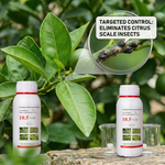 Acetamiprid + Beta-cypermethrin 10.5% EC insecticide for controlling citrus scale insects, aphids, and other pests in fruit trees.