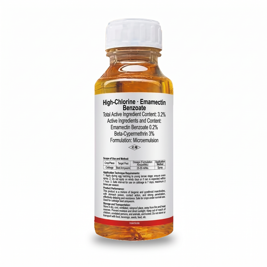 Emamectin Benzoate + Beta-Cypermethrin provides effective pest control for agricultural and horticultural crops.
