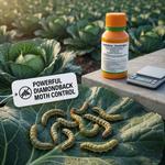 The suspension concentrate formulation of Abamectin + Chlorfenapyr ensures easy mixing with water and uniform spray coverage.