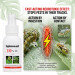 Spinosad 10% SC comes in an easy-to-apply suspension concentrate, perfect for foliar spray applications
