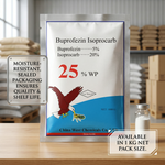 The wettable powder formulation of Buprofezin Isoprocarb 25% WP ensures easy mixing and application for efficient pest management