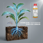 Liquid formulation allows quick dilution and smooth application for effective weed control.