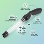 Eco-friendly mosquito and insect catcher device that works without chemicals or sprays.