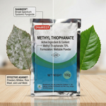 Prevents and treats powdery mildew, leaf mold, and other fungal diseases in a wide range of crops, improving plant health.
