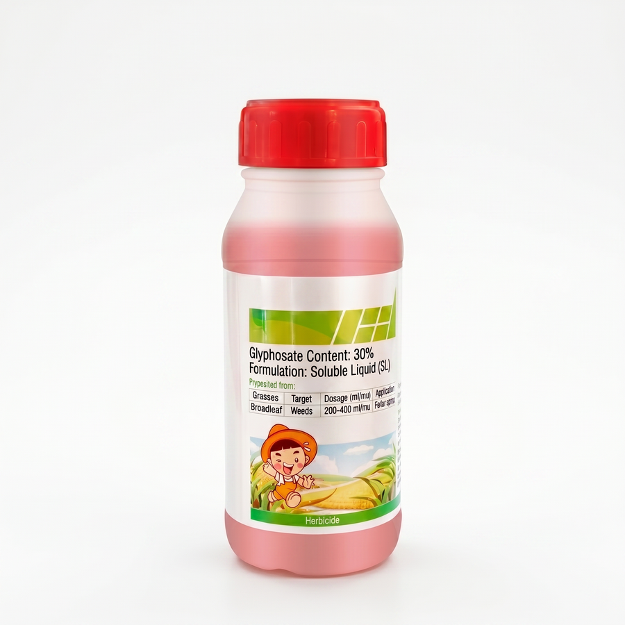 Glyphosate Isopropylamine Salt 41% ensures full weed elimination by targeting foliage and root systems.