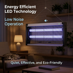LED Mosquito & Fly Killer Lamp placed indoors to effectively trap flying insects.