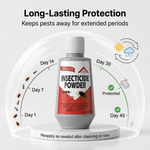 Using 30g insecticide powder to target and eliminate ants in the home
