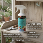 Provides essential nutrients and antibacterial protection to flowering plants, promoting better growth and vibrant blooms.