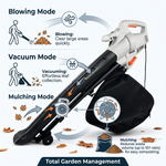 orded leaf blower with long 10 meter cable for wide area cleaning