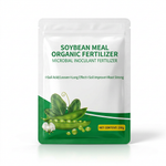 Fermented soybean meal organic fertilizer package for improving soil fertility and plant growth