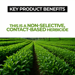 Glyphosate high-strength concentrate for fast and effective weed management in agricultural crops and landscapes.