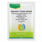 Glyphosate Trichloropyrimidinyl Acid 70% provides powerful systemic control for vines, shrubs, and tough weeds.