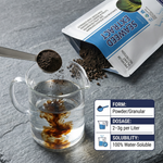 Organic seaweed extract fertilizer with alginate that promotes strong root development and healthy plant growth.