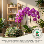 A perfect nutrient solution to promote healthy growth and vibrant foliage in all types of indoor plants, including tropical varieties