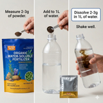 Perfect for crops like tomatoes, cucumbers, bananas, mangoes, roses, and more, boosting early-stage growth