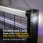 Electric LED Bug Zapper being used in a commercial setting to eliminate mosquitoes and flies