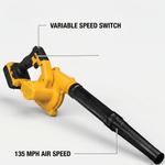 compact lightweight cordless blower easy to carry and use anywhere