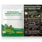 Fermented soybean meal fertilizer enhances soil microbial activity, breaking down organic matter and improving soil structure for better nutrient availability.