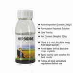 Powerful Glufosinate 20% liquid herbicide solution for broad-spectrum weed management in various settings.