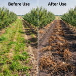 Herbicide solution for maintaining weed-free orchards and improving crop growth conditions.