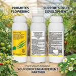 Dual-action plant growth regulator enhancing yield and supporting healthy plant development.