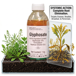 Glyphosate Herbicide offers effective control against grasses, broadleaf, and perennial weeds, ensuring comprehensive weed elimination.