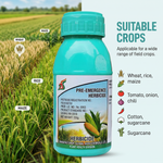 Herbicide providing early-stage weed control for field crops, ensuring a weed-free environment from the start of the growing season.