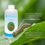 High-purity bio-based insecticide effective against caterpillars, thrips, and leaf miners, safe for beneficial insects when used properly.
