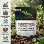 Soil Fertilizer that enhances root growth by breaking down compacted soil and promoting deeper root systems