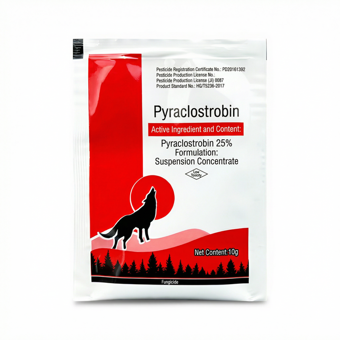 Pyraclostrobin 25% SC suspension concentrate fungicide for effective crop disease control.