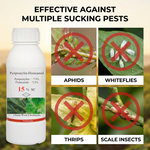 Combination insecticide designed to control a variety of sucking pests, including aphids, whiteflies, and thrips